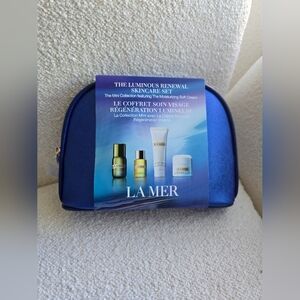 NIP! La Mer, The Luminous Renewal Skincare Set w/Blue Cosmetic Bag